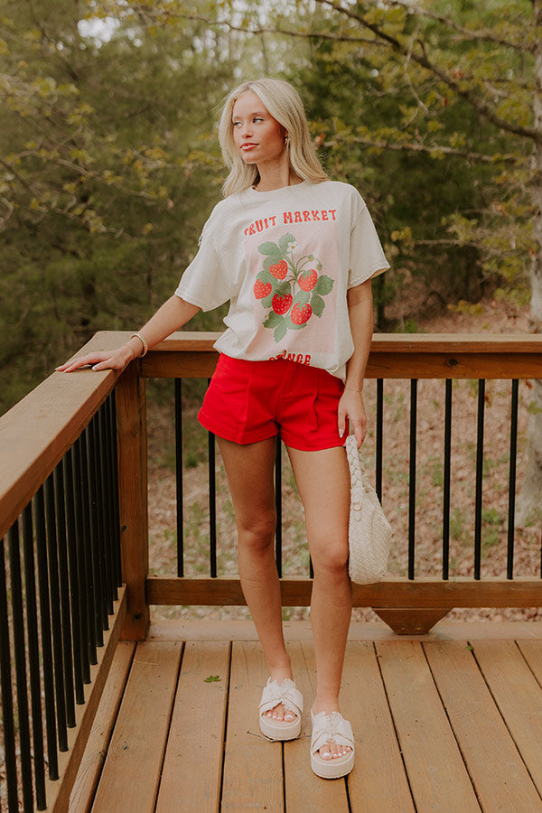 Fruit Market Vintage Graphic Tee Image 4
