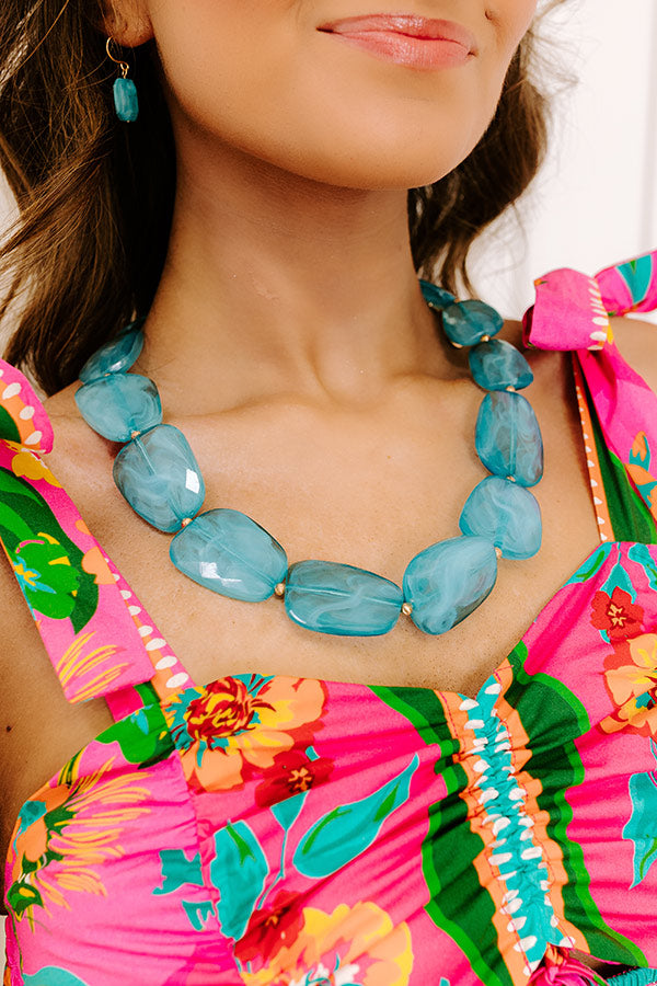 Kind Gesture Necklace in Turquoise Image 1