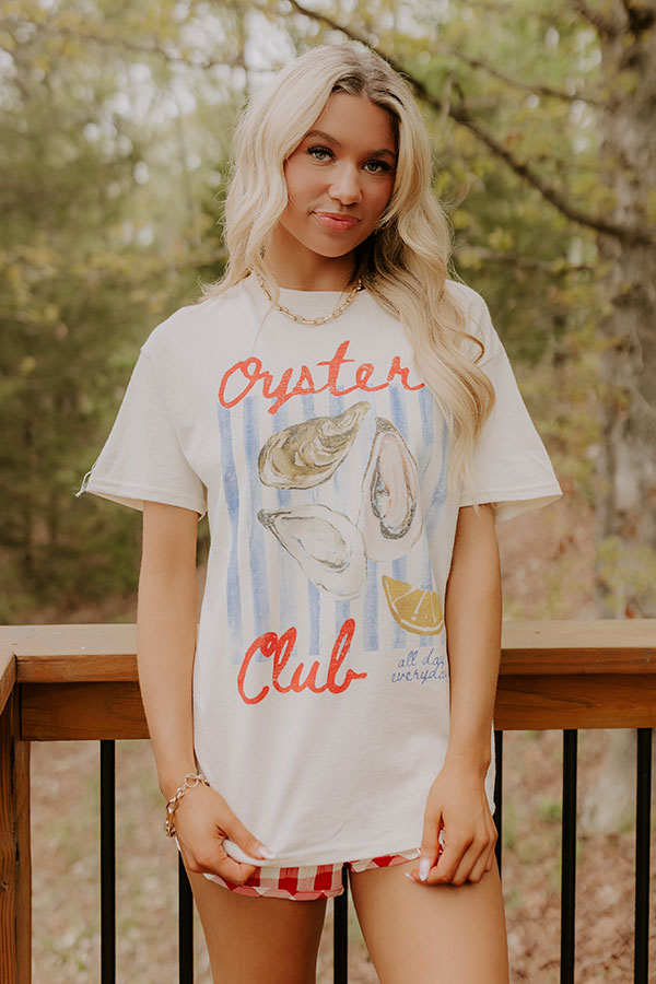Oyster Club Vintage Graphic Tee Image 3