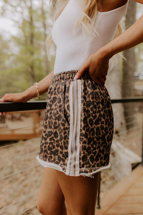Chic Moment High Waist Leopard Shorts Image 2
