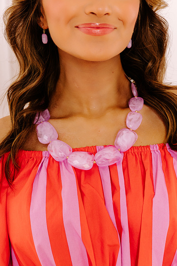 Kind Gesture Necklace in Lavender Image 2