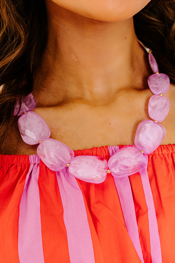 Kind Gesture Necklace in Lavender Image 3