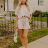 Everyday Chic Bubble Top in Taupe Image 1