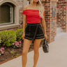 The Zailey High Waist Skort in Black Image 1