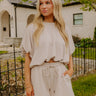 Everyday Chic High Waist Shorts in Taupe Image 1