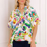 Cozumel Cutie Floral Top in Yellow Image 1