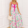 Colorful Personality Front Tie Maxi Dress Image 1
