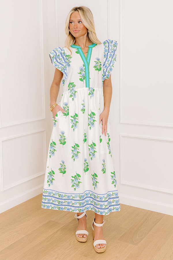 Moscato Sippin' Floral Midi Dress Image - 1