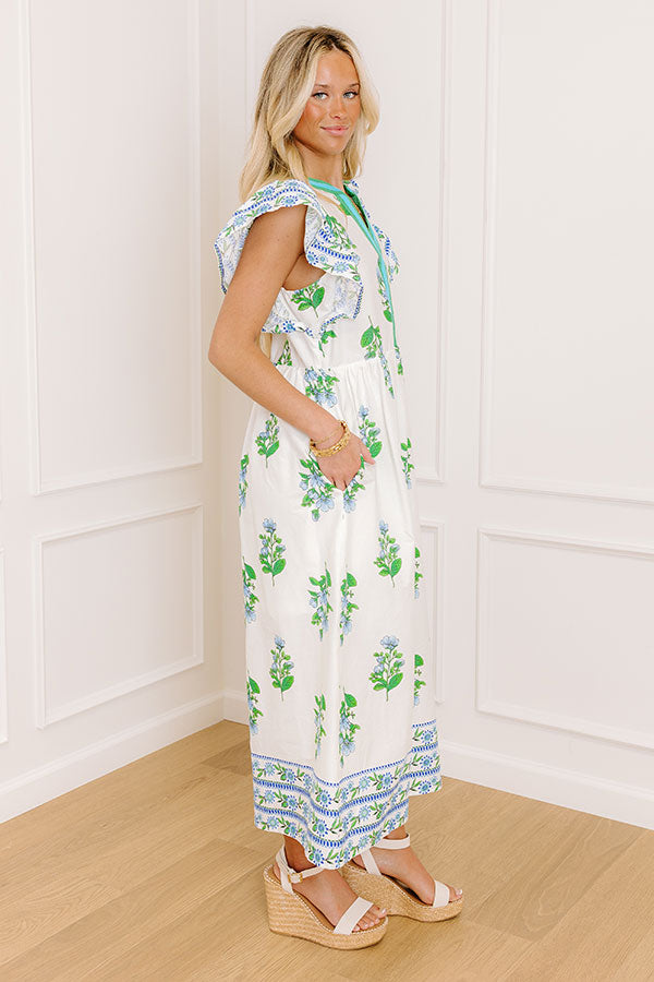 Moscato Sippin' Floral Midi Dress Image - 2