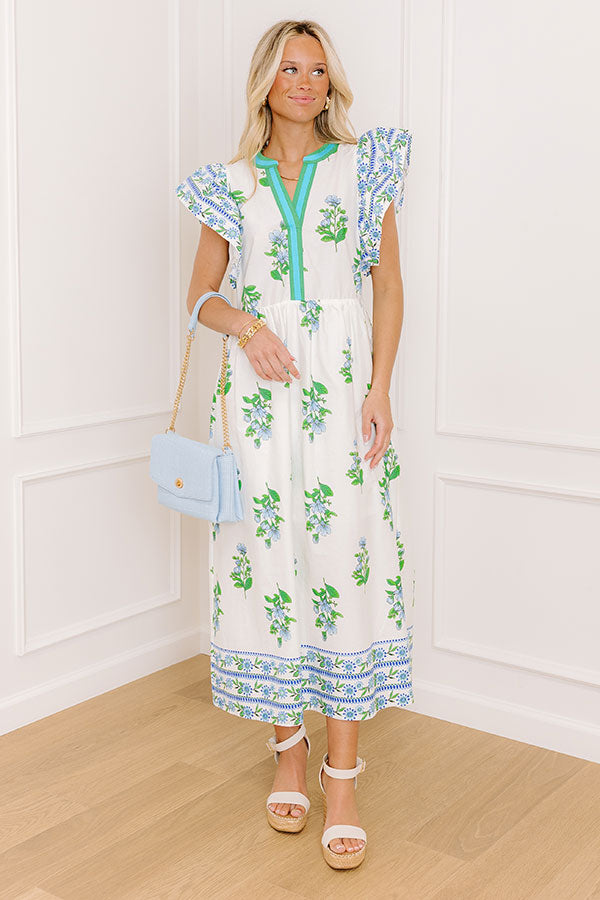Moscato Sippin' Floral Midi Dress Image - 5