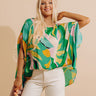 Shades Of Paradise Caftan Top in Green Image - 1