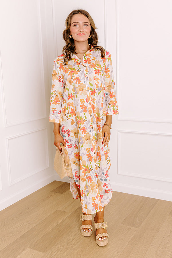 Sunny Views Floral Midi Dress Image 3