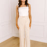 The Tilly High Waist Eyelet Straight Leg Pants Image 1