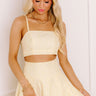 Conservatory Stroll Floral Jacquard Crop Top Image - 1
