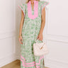 Veranda Views Floral Midi Dress in Green Image 1