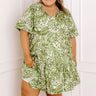 Palm Petal Breeze Mini Dress Curves Image 1