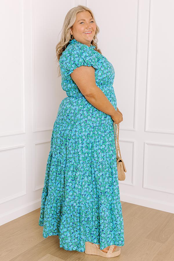 Botanical Charm Floral Maxi Dress Curves Image 3