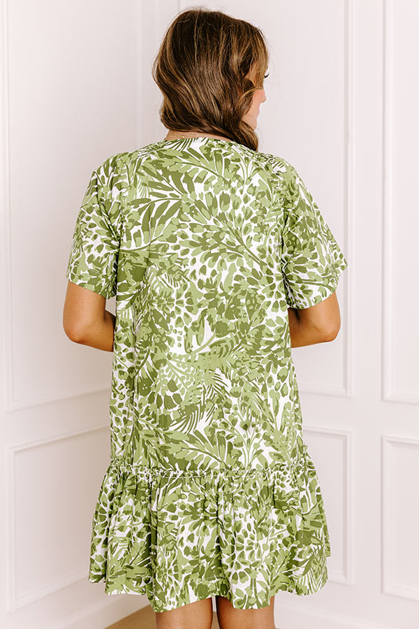Palm Petal Breeze Mini Dress Image 4