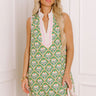 Lively Laughs Floral Mini Dress in Green Image 1