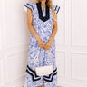 Veranda Views Floral Midi Dress in Sky Blue Image 1