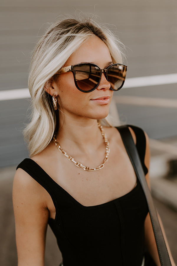 Quay Date Night Sunnies in Tortoiseshell Image 2