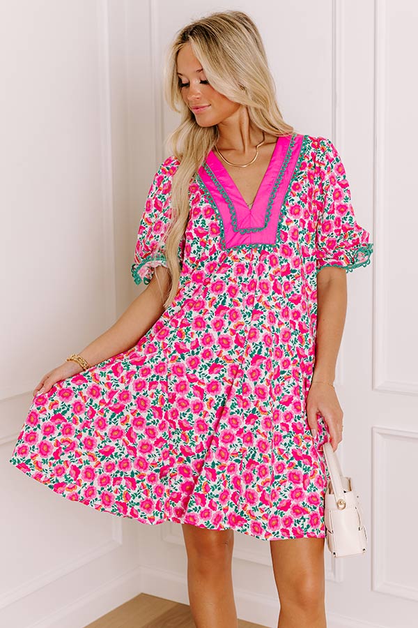 Sweet Personality Floral Mini Dress Image 1