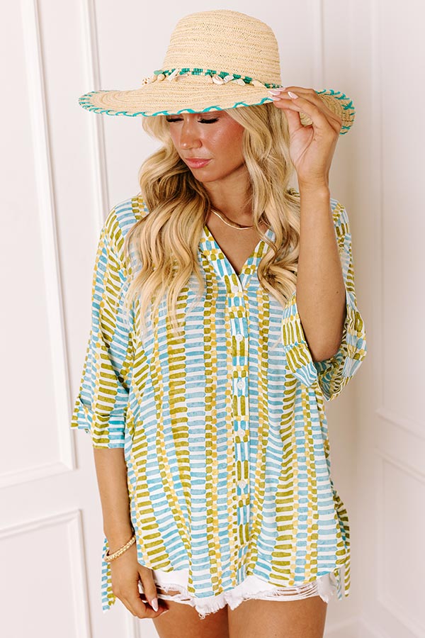 Beachside Bliss Raffia Woven Sunhat Image 4