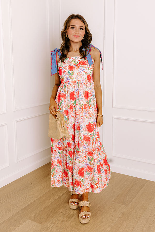 Strolling Through Granada Floral Maxi Dress Image 3