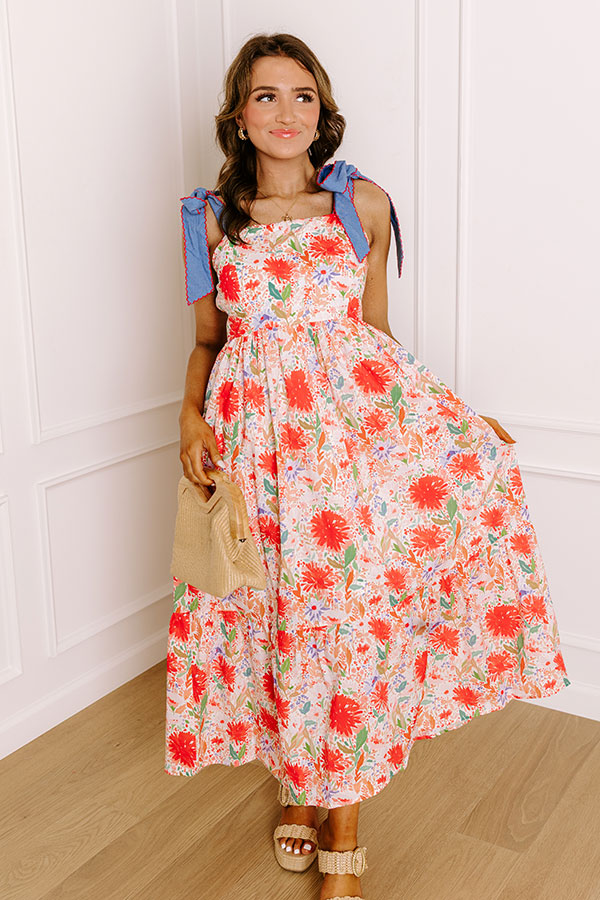 Strolling Through Granada Floral Maxi Dress Image 1