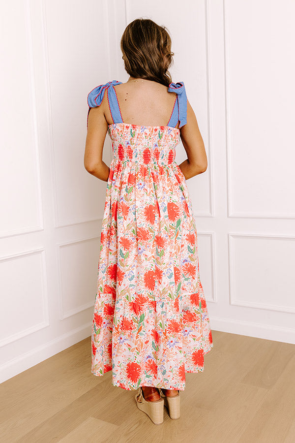Strolling Through Granada Floral Maxi Dress Image 5