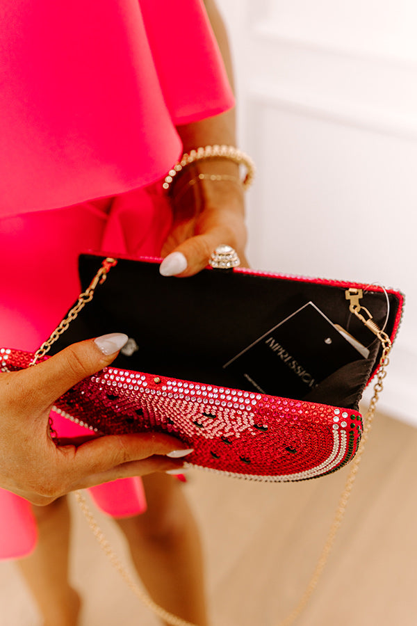 Watermelon Sugar Embellished Clutch Image 4