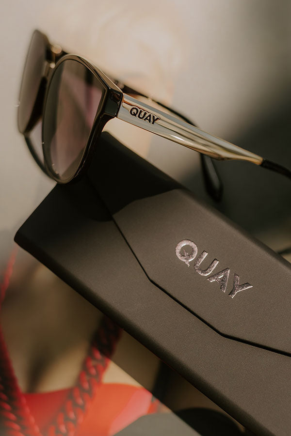 Quay Date Night Sunnies in Black Image 2