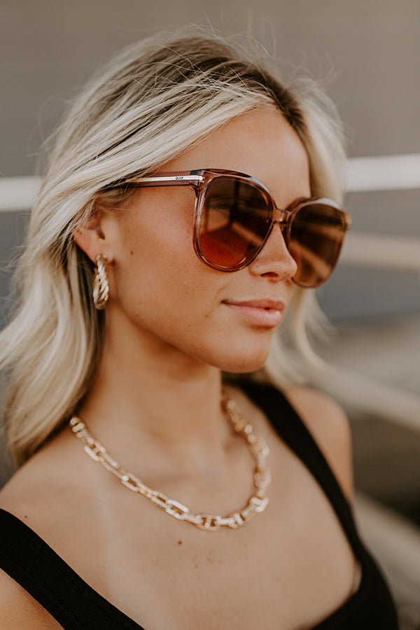 Quay Rent Free Sunnies in Brown Image 2