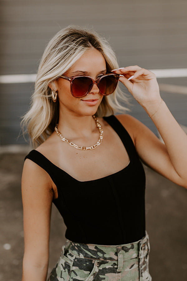 Quay Rent Free Sunnies in Brown Image 1