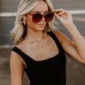 Quay Rent Free Sunnies in Brown Image 1