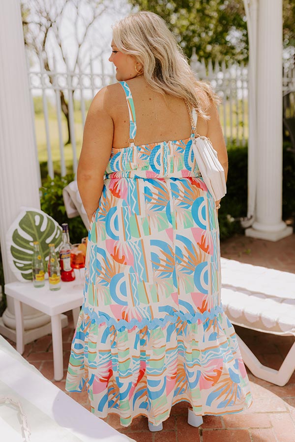 Island Rhythm Tiered Midi Dress Curves Image 5