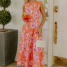 Sunset Garden Floral Midi Dress Image 1