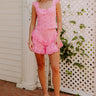 Sassy Statement High Waist Eyelet Shorts Image 1