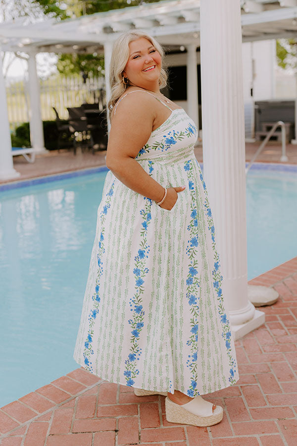 Villa Charm Floral Maxi Dress Curves Image 4