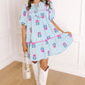 Joyful Bloom Floral Embroidered Mini Dress Image 1