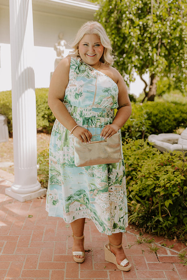 Strolling Through Capri Linen-Blend Midi Dress Curves Image 3