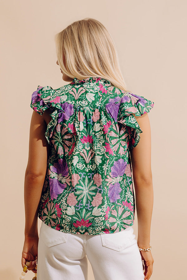 Lush Escape Floral Top Image - 2