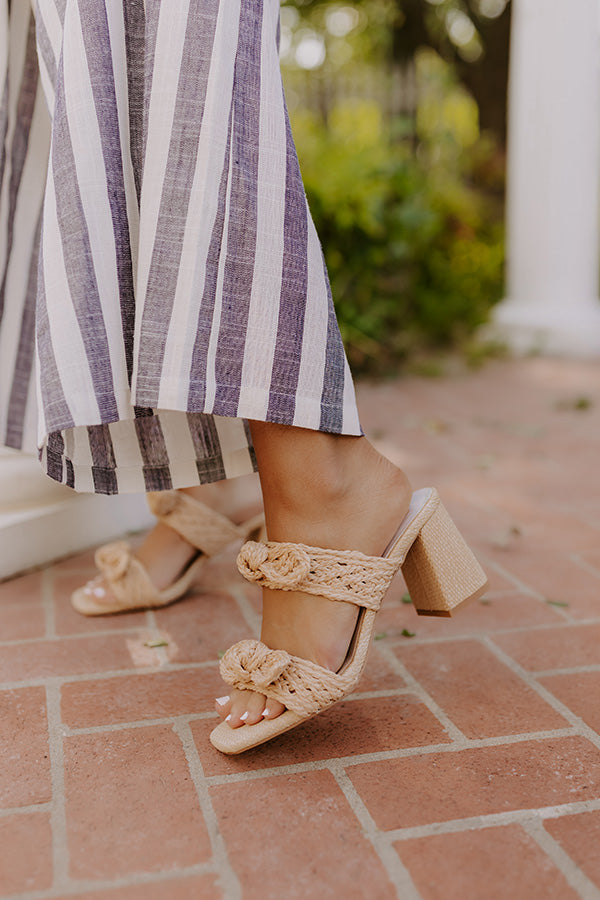 The Harmony Raffia Woven Heel Image - 2