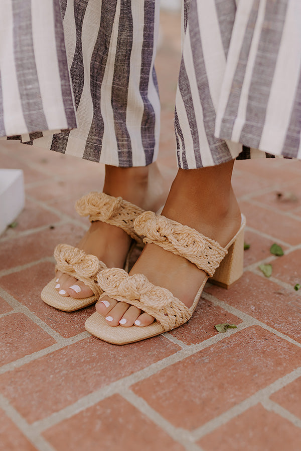 The Harmony Raffia Woven Heel Image - 3
