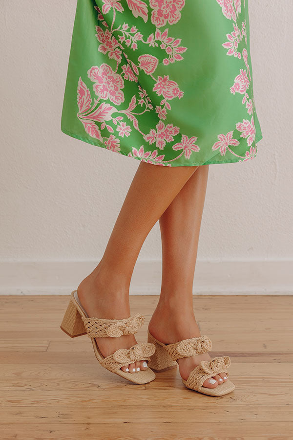 The Harmony Raffia Woven Heel