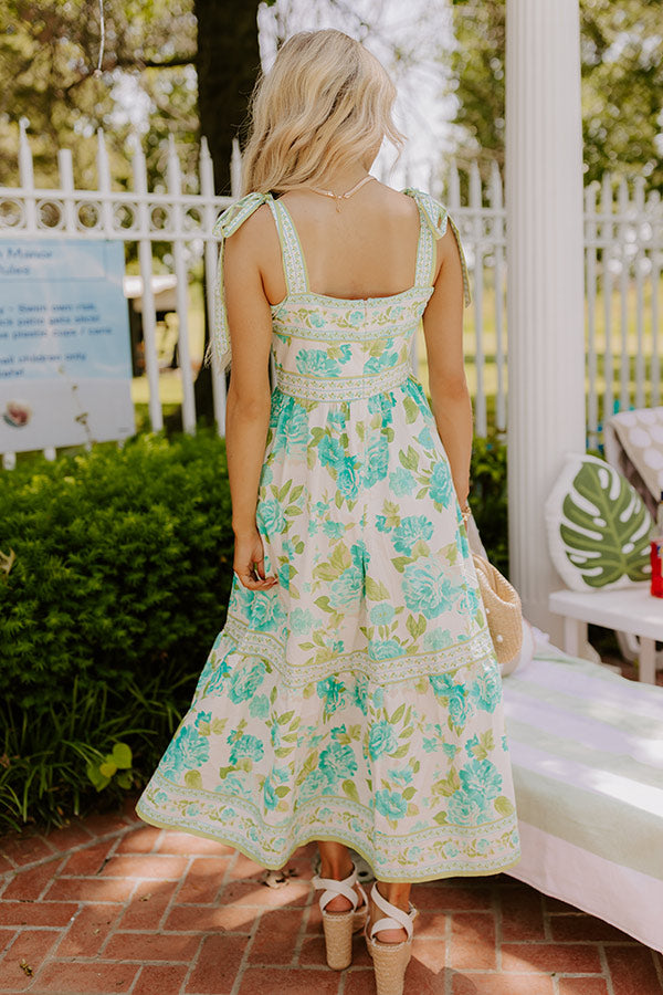 Bloom and Grace Floral Midi Dress Image - 4