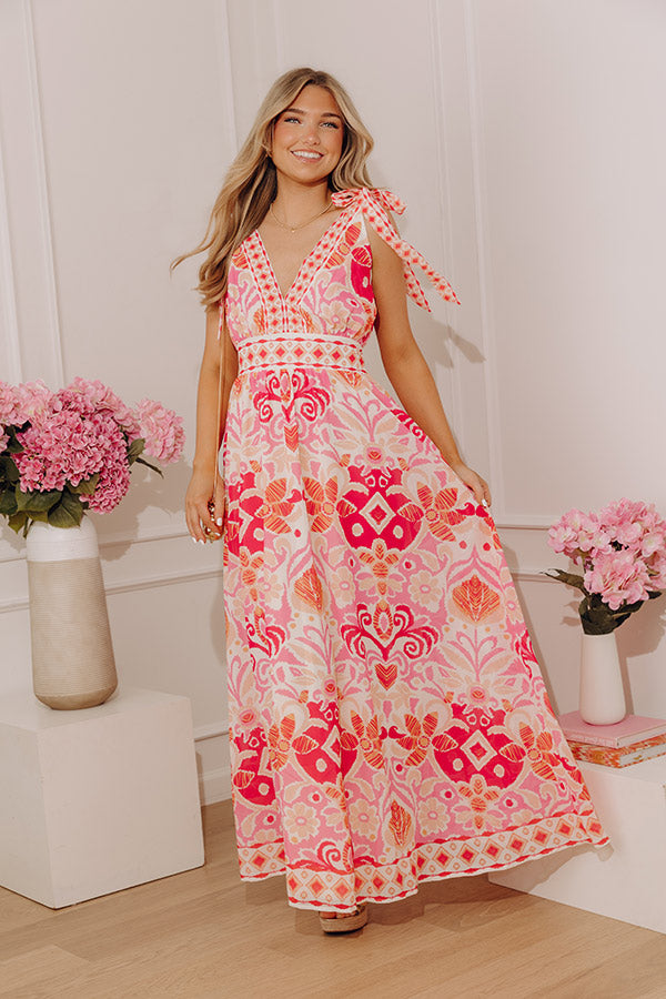 Veranda Charm Floral Maxi Dress