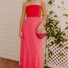 Block Street Cutie Linen Maxi Dress in Pink Image 1
