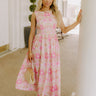 Chic Views Floral Eyelet Midi Dress Image 1