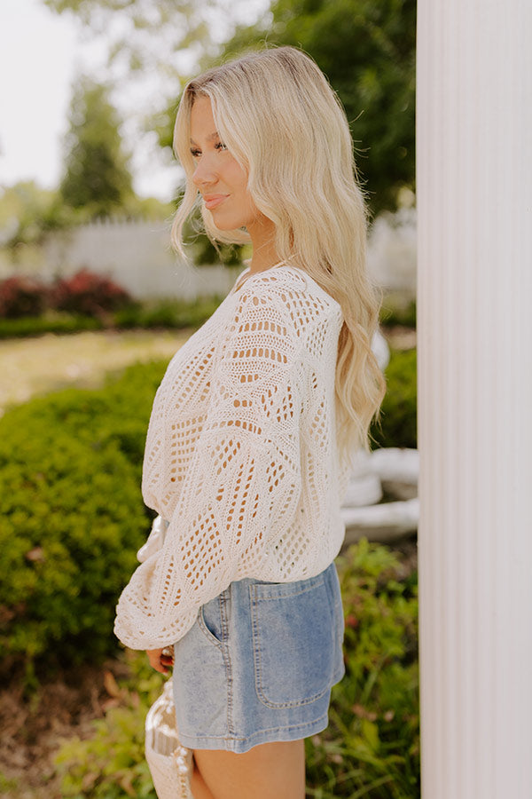Feeling Breezy Knit Top Image 3